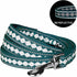 Blueberry Pet 3M Reflective Jacquard Dog Leash, 5 ft x 5/8", Teal Blue, Small, Comfortable Handle for Dogs
