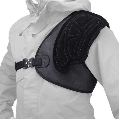 WAYNE'S DOG Adjustable Leather Rifle Shotgun Field Shield, Recoil Pad Shooting Shirt for Hunting Archery