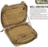 WYNEX Tactical Admin Molle Pouch, Medical EDC Utility Bag for Hiking Belt Bags