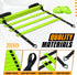Yes4All Ultimate Combo Agility Ladder Training Set – 12 Adjustable Rungs, 12 Agility Cones & 4 Steel Stakes