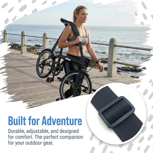 KuuDack Backpack Backpacking Beach Chair Straps Heavy Duty Adjustable Shoulder Carry Strap for Folding Chairs, Camping