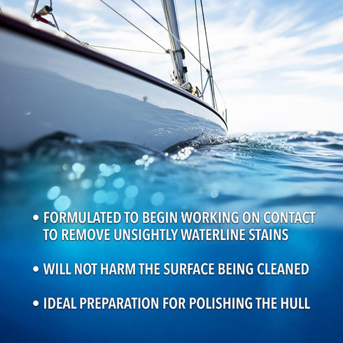 SEAFIT 1 Hull Cleaner, Ready-to-Use Formula for Fiberglass and Painted Surfaces, Instant Waterline, Rust and Leaf Stain