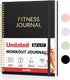 Fitness Journal Workout Planner, A4(8.5" x 11") Undated Journal & Log Book for Men & Women, Track Progress & Goals