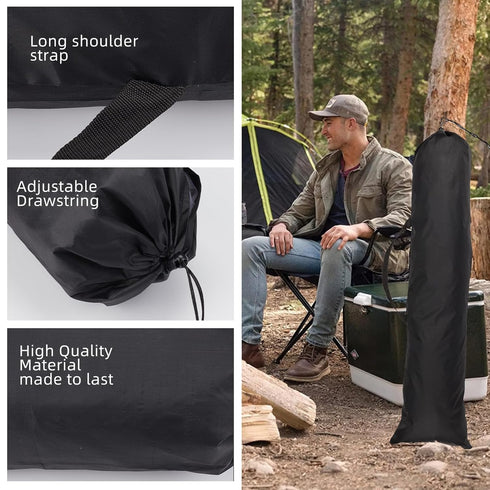 NICENEEDED Folding Camp Chair Replacement Bag for Camping Chairs, Portable Large Mouth Bag with Shoulder Strap, Chair