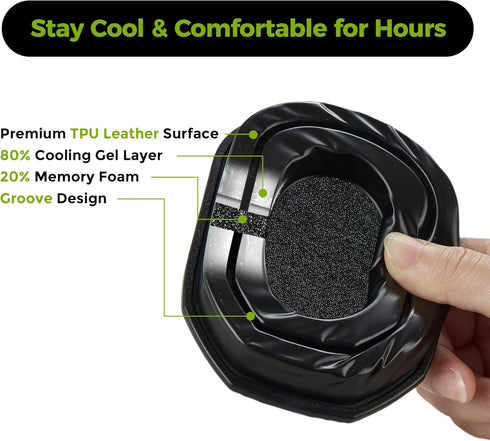 Protection(1 Silicone Cooling Gel Ear Pads for Walkers Razor Ear Protection, Upgraded Comfortable& Durable Replacement