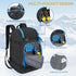 WOLT Ski Boot Backpack Bag - 50L Durable Travel Backpack for Ski Gear, Helmet, Goggles, Gloves, Snowboard
