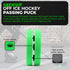 Green Biscuit Hockey Pucks 2 Pack, Green and Pink Passer Street Pucks with Free GB Sticker