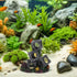 DOITOOL Aquarium Fish Tank Ornaments Small Shelter Cubes Resin Rock Hideout Betta Breeding Cave Shrimp Tank Decoration