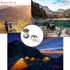 MY MIRONEY 2PCS Telescopic Stainless Steel Collapsible Cup, Portable Folding Shot Glass with Keychain and Lid (2.5 Oz)