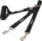 Leashboss Duo - Double Dog Leash for Large Dogs, Adjustable, Reflective, No Tangle, Detachable Padded Handle, Black