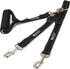 Leashboss Duo - Double Dog Leash for Large Dogs, Adjustable, Reflective, No Tangle, Detachable Padded Handle, Black