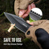 Mossy Oak Fixed Blade Knife with Sheath, Full-tang Stainless Steel Blade, Outdoor Knives for Camping, Hiking (Wood