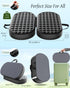 Yalfero Travel Seat Cushion For Airplane, Cooling Memory Foam Seat Cushion For Long Flights, Stadium Portable Seat