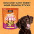 KOHA Pet Crunchy Sticks Chicken & White Rice Recipe, 2 Ingredient Dog Treats for Sensitive Stomachs