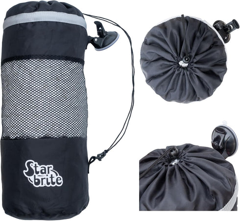 STAR BRITE Mesh Trash Bag with Locking Suction Cup & Litter Guard