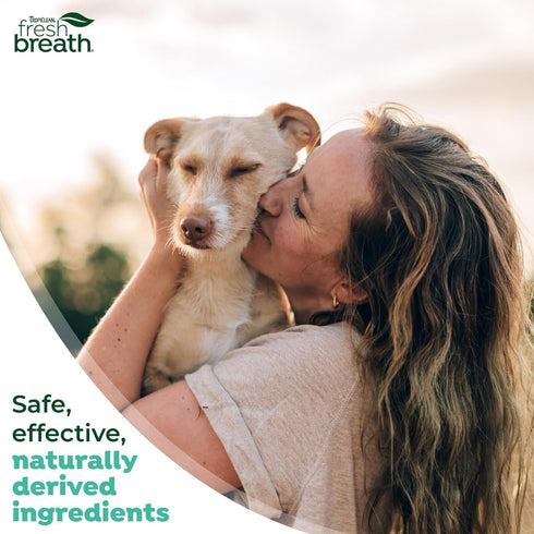2oz TropiClean Fresh Breath - Dog Toothpaste - Dog Teeth Cleaning Peanut Butter & Honey Flavor - Freshens Breath