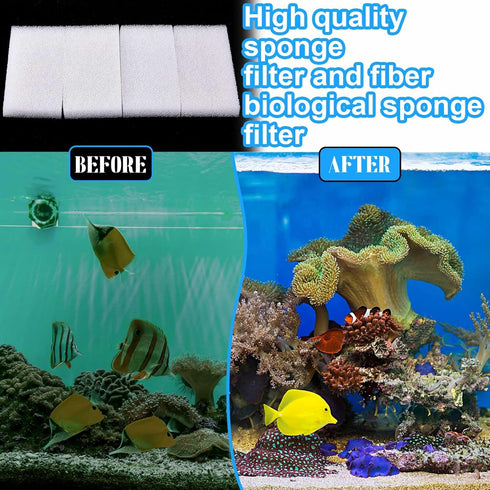 10pcs U2 Nosiny Filter Foam Pad Compatible with Fluval Underwater Sponge Replacement Aquarium Underwater Filter