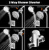 Hibbent Dog Shower Sprayer Attachment Set - 119 Inch Hose, Handheld Shower Head, Bathroom Sprayer Kit