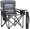 SONGMICS Oversized Lumbar Support Camping Chair, Heavy-Duty Outdoor Folding Chair Comfortable, Padded,