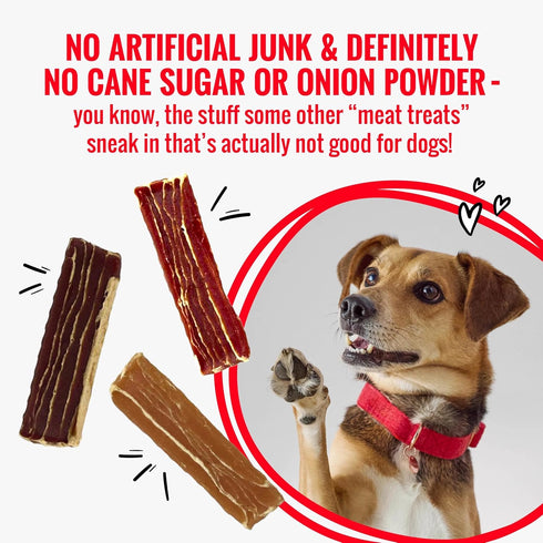 Good N Tasty Pack, 12 oz, GoodnTasty Protein Strips Variety High-Protein Dog Treat with Real Chicken Or Duck and Savory