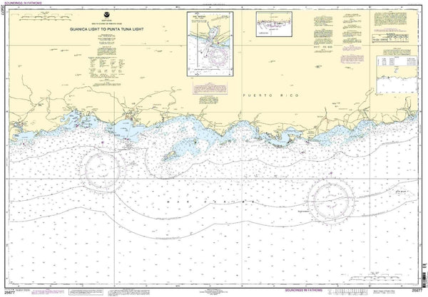 NOAA 25677--South Coast of Puerto Rico - Guanica Light to Punta Tuna Light,