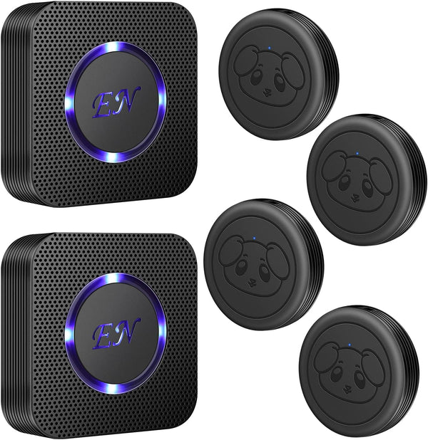 EverNary Dog Door Bell Wireless Doggie Doorbells for Potty Training with Waterproof
