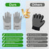 ROPO multi-functional silicone gloves for pet grooming, hair shedding, bathing, and massage (Grey+Purple)