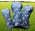 Golf Club Head Covers 3 Pack | Waterproof Cloth Head Covers for Driver/Fairway Wood/Hybrid Fit All Brands