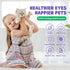 HICC PET Eyes Wipes for Dogs & Cats, Gently Remove Tear Stains, Eye Debris, Coconut Oil Pet Cleaning Wipes (100pcs)