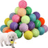 Liliful 50 Pieces 2.5'' Dog Squeaky Tennis Balls for Pet Playing Medium