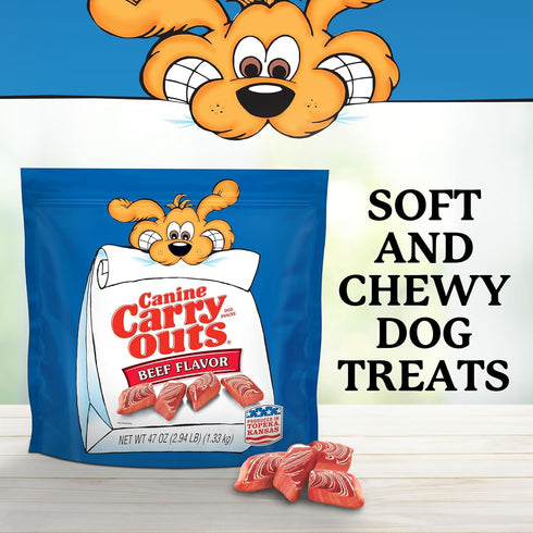 47 Canine Carry Outs Dog Treats, Beef Flavor, Ounce