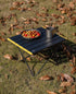 iClimb Ultralight Compact Camping Folding Table with Carry Bag (Black - S)