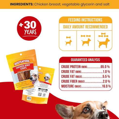 Beefeaters Chicken Jerky Strips, 24oz - 1 Count (Pack of 1)