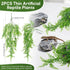 RAINFLOW 2PCS Decor(L31.5) Reptile Plants for Terrarium - Fake Hanging Terrarium Plants, Artificial Boston Fern