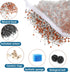 Shappy 15 Pcs Aquarium Filter Mesh Bags - 150 Micrometer Fine Filter Media Bags with Zipper