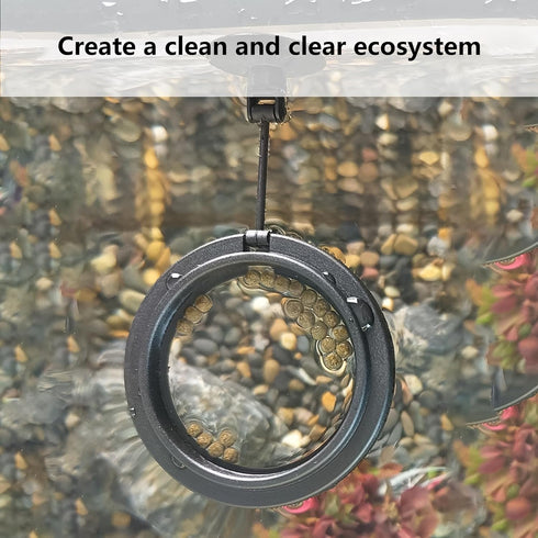 FREESEA Fish Feeding Ring for Aquarium: Round Floating Food Rings for Betta Turtle Tank