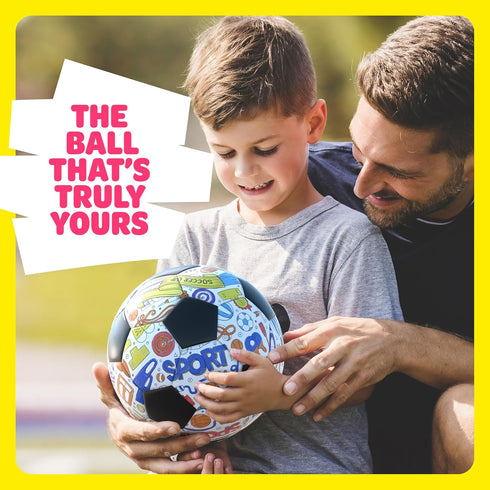 3 4 5 6 7 8 4-8 Dan&Darci Soccer Ball Coloring Kit for Kids - Soccer Gifts for Girls & Boys - Sports Gifts - Year Old