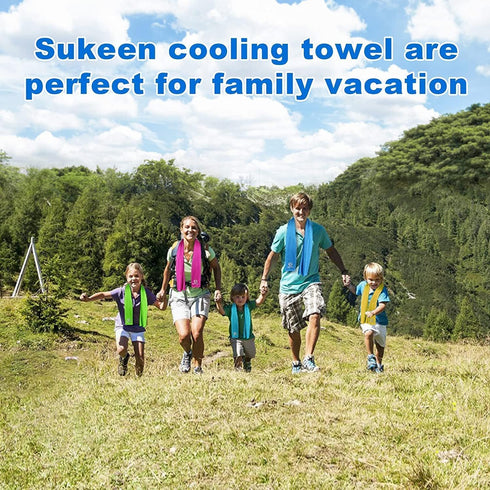 (40"x12"), Sukeen Cooling Towels for Neck and Face Soft Breathable Cooling Towel, Sweat Towel for Gym, Sport, Running