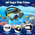 UPhitnis Set 4-14 Set U PHITNIS Kids Snorkel for Age - Dry Top Snorkeling Gear for Kids Junior & Youth - Childs Diving