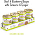 6oz (Pack 8) Weruva Awesome Bouncy Wet Dog Food, Beef & Brown Rice, Can