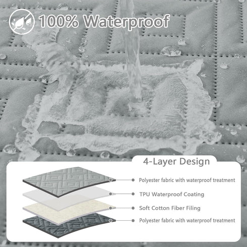 hyha Waterproof Dog Blanket, Soft Pet Blankets, Washable Reversible Couch Covers for Sofa Furniture (30x70 Inch)