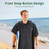 Swimming, Catalonia Hooded Surf Poncho, Changing Robe for Surfing Quick Dry Swim Pool Towel for Men Women, Black