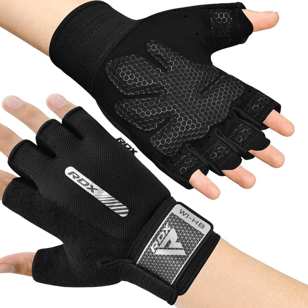 RDX Weight Lifting Gloves Gym Fitness Workout, Anti Slip Padded Full Palm