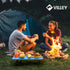 VILLEY Portable Mini Folding Beach Table, Ultralight Aluminum Side Table with Carry Bag for Camping, Picnics