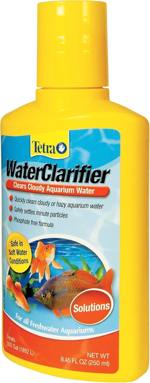 Tetra Water Clarifier, 8.45 oz Aquarium Treatment Solution, Clears Cloudy Aquarium Water, Safe for Fish and Plants, For