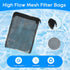 Aquarium Filter Media Bags, 8 Pack with Zipper, Reusable Strong Polyester Fine Mesh for Activated Carbon