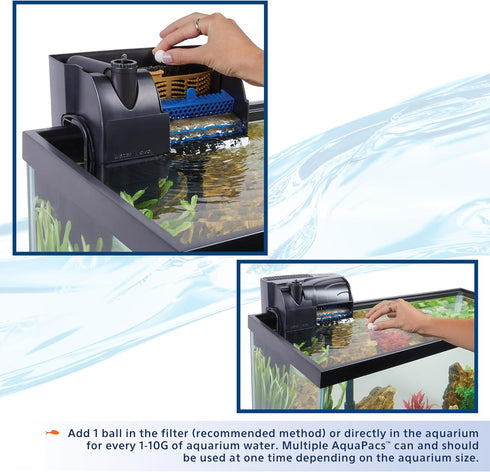 Aqueon AquaPacs Sludge Remover, 12 Pack for 10 Gallon