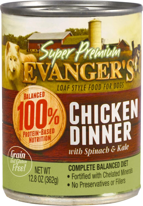 Evanger's Super Premium Cooked Chicken Dinner for Dogs, 12-Pack