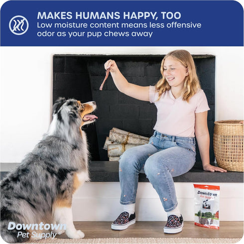 Downtown Pet Supply USA-Made Bully Sticks for Dogs (6", 15-Pack) - Rawhide Free, Long Lasting Chews