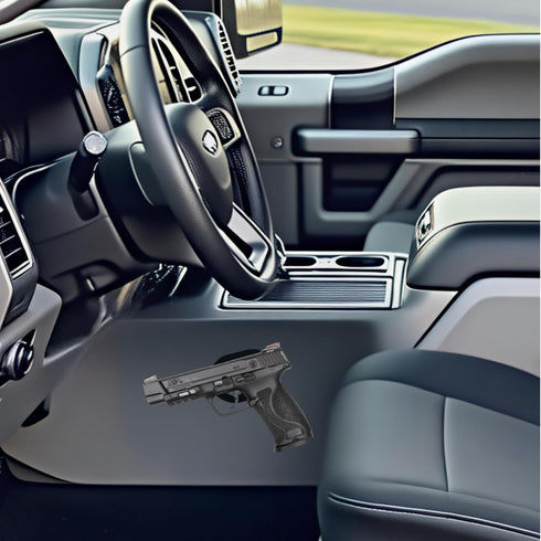 35lbs Car Gun Magnet Mount | Neodymium Magnetic Gun Holster | No Drill Adhesive Tape for Truck/Vehicle | Ultra Slim